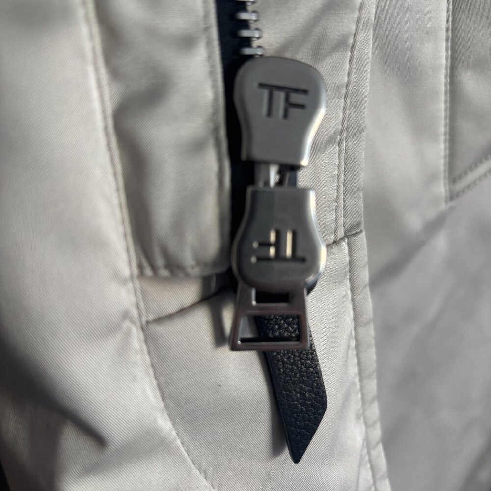 $7000 TOM FORD Faille Down Insulated Raincoat/ Parka Jacket - Beige US 40-42 - Picture 13 of 16